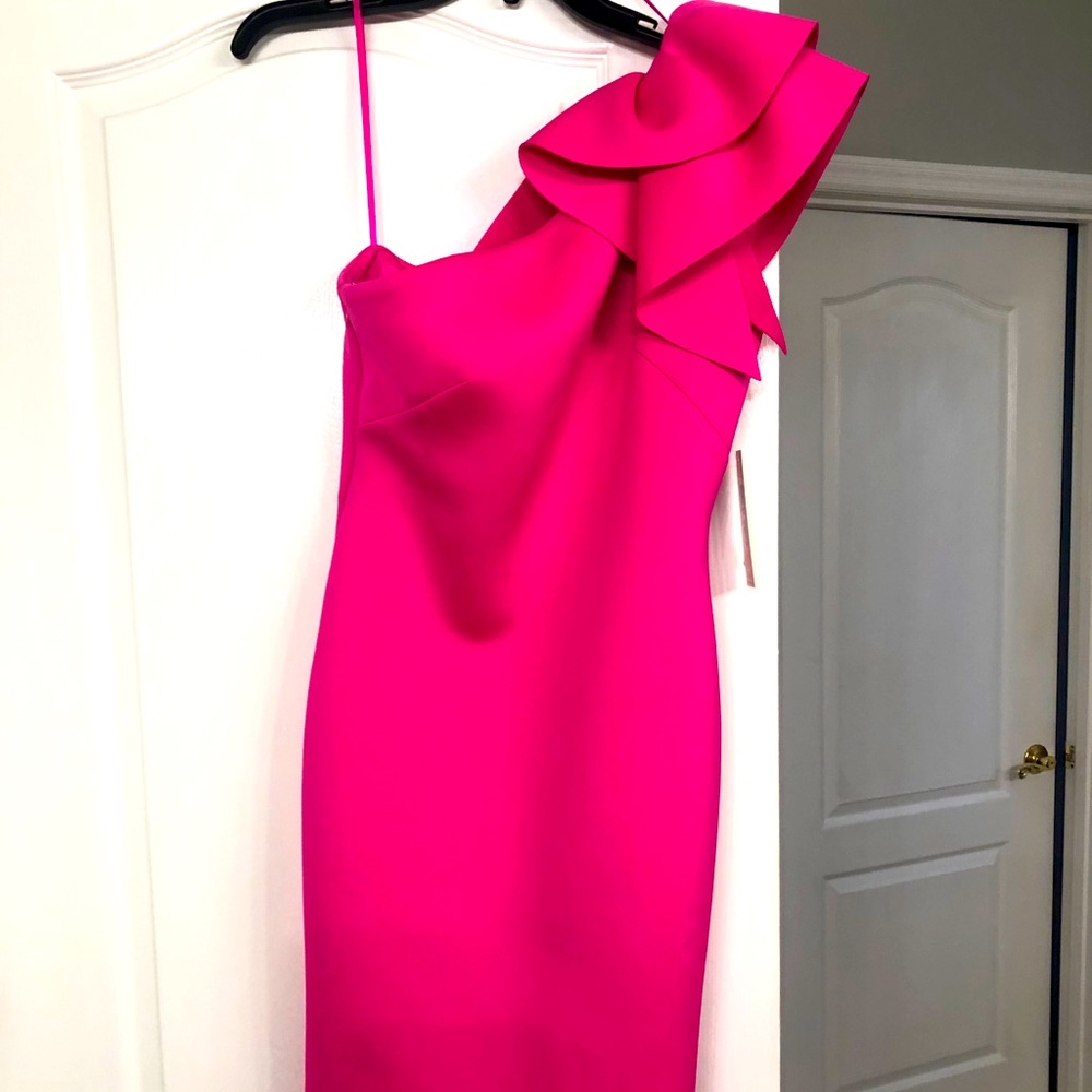 Eliza J Hot Pink Cocktail Dress!